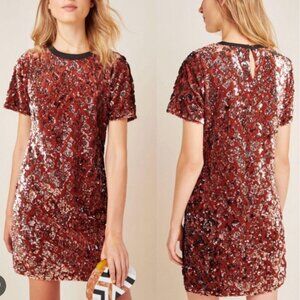 Stunning sequin mini dress by RO & DE from Anthropologie